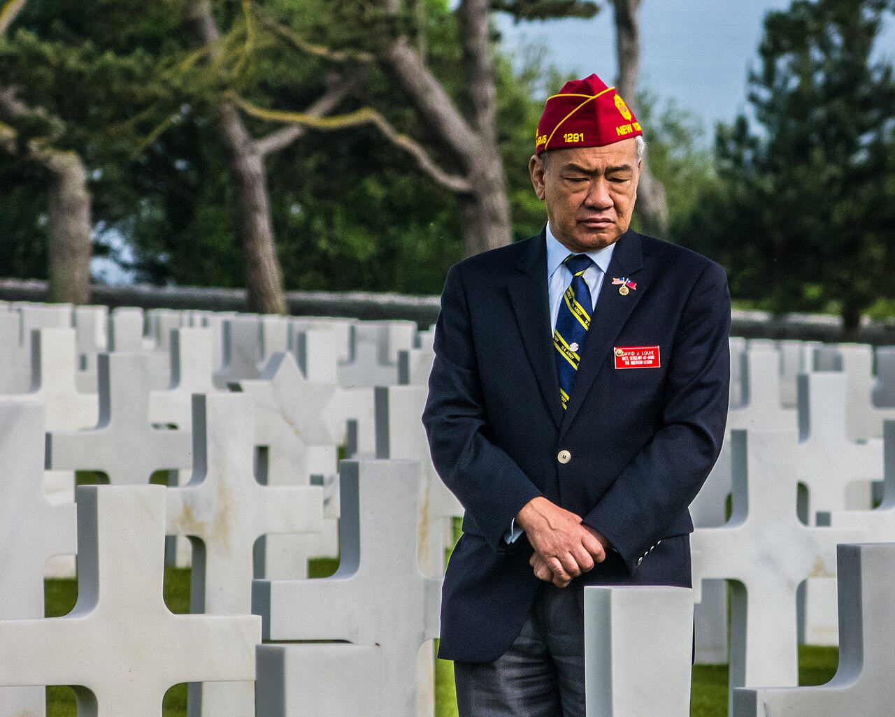 Commemoration service at the Colleville cemetery
