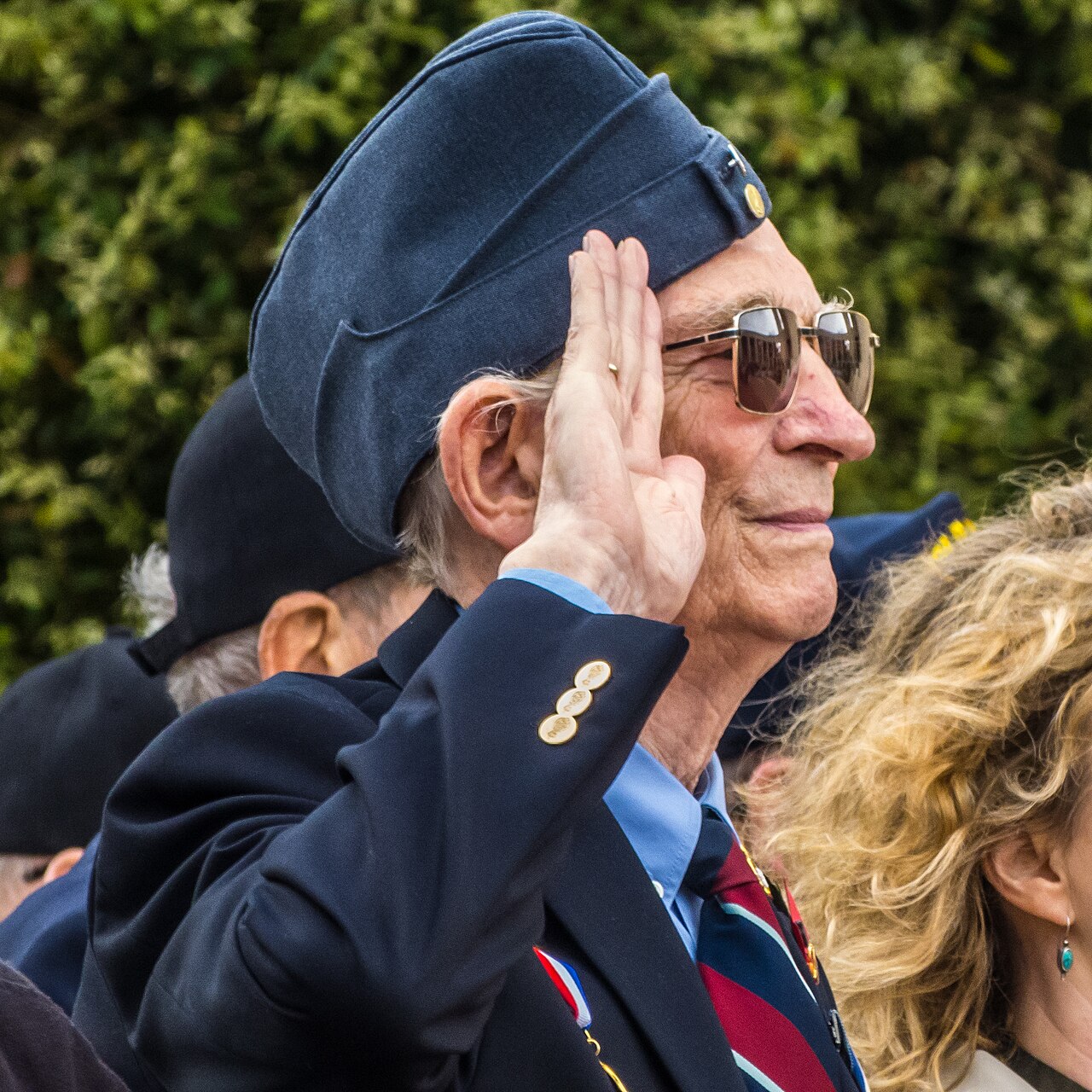 Commemoration service at the Colleville cemetery