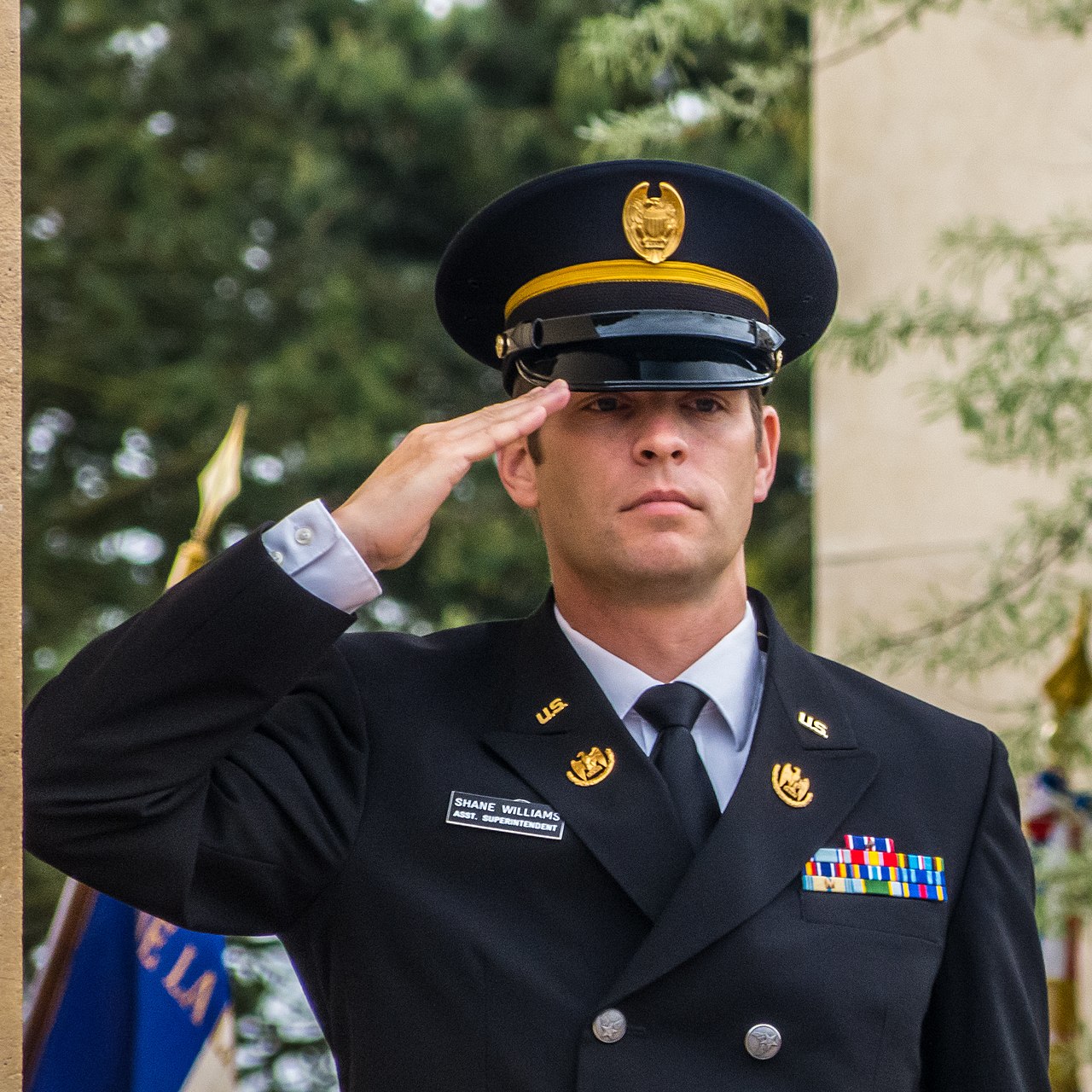 Commemoration service at the Colleville cemetery
