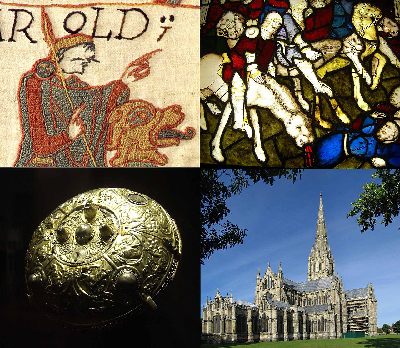 Medieval stained glass from the Bayeux region
