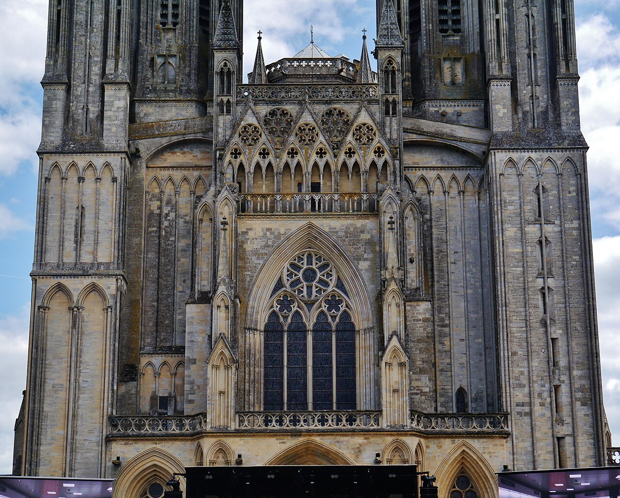 Facade of the Cathedral of Our Lady, Coutances, Normandy, France