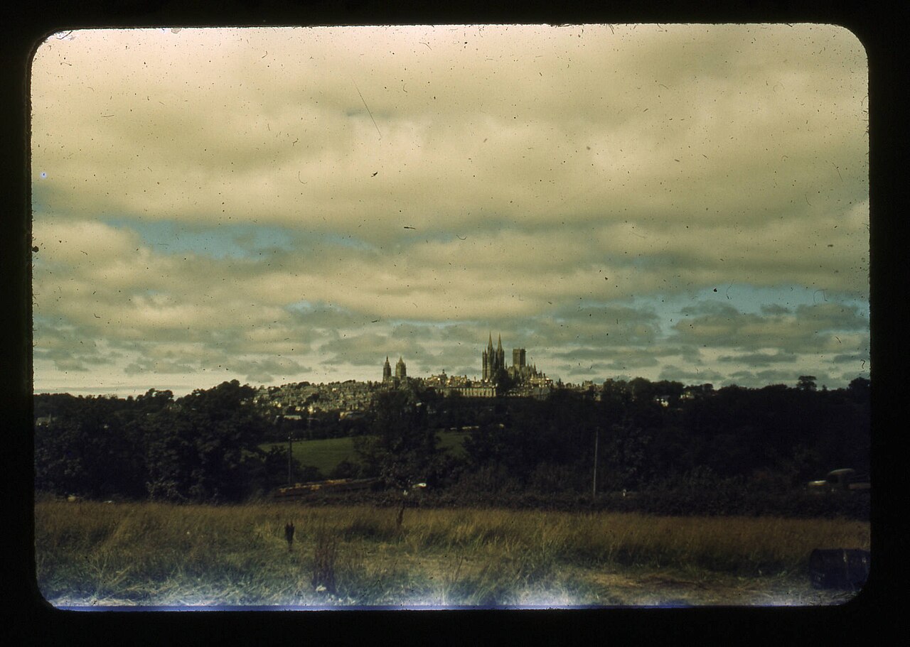 Coutances, Normandy — cathedral distant view