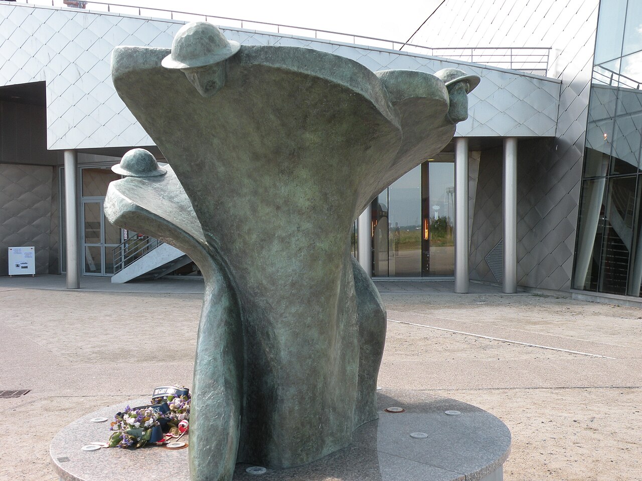 A sculpture outside the Juno Beach Centre in Courseulles-sur-Mer