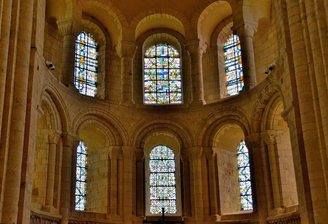 Abbaye de Lessay apse stained glass
