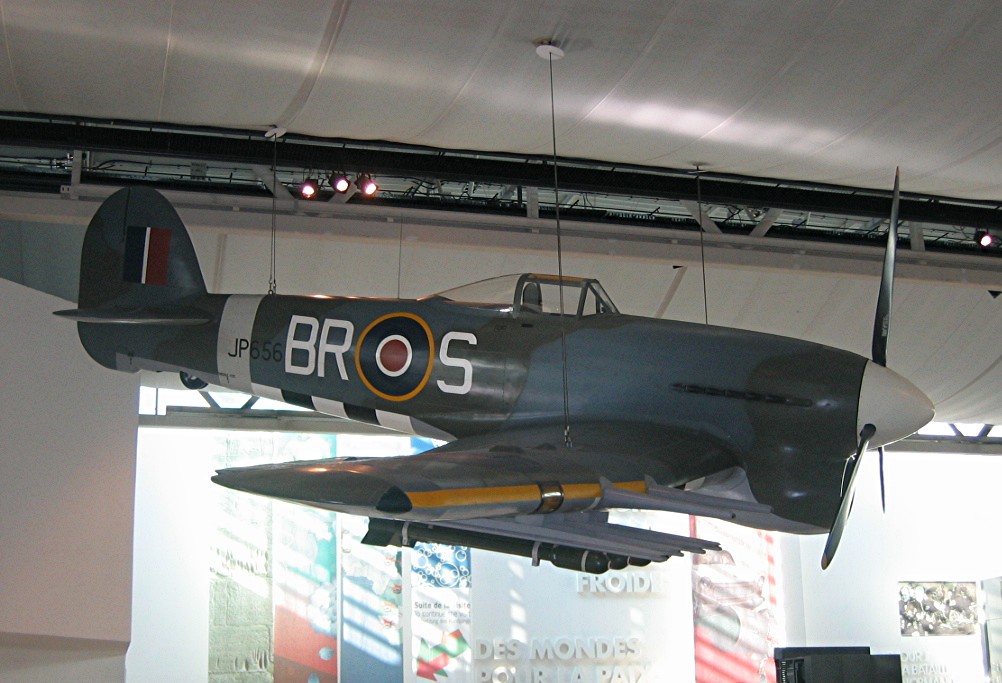 Aircraft exhibit at the Mémorial de Caen