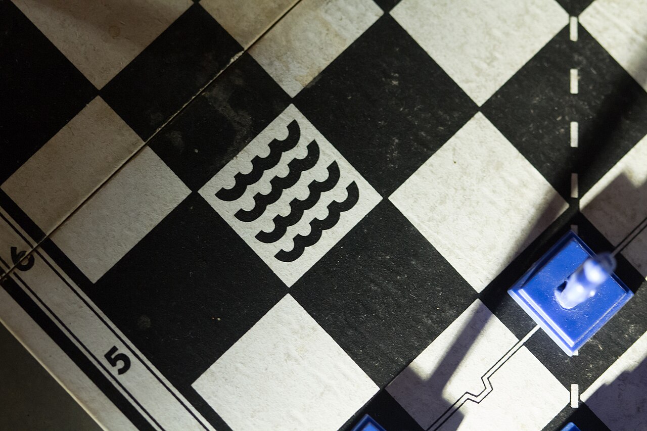 German military chess "Wehrschach" exhibited at the Caen Memorial Museum