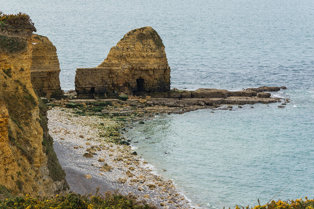 Pointe-du-Hoc, April 2015, Calvados, Normandy, France