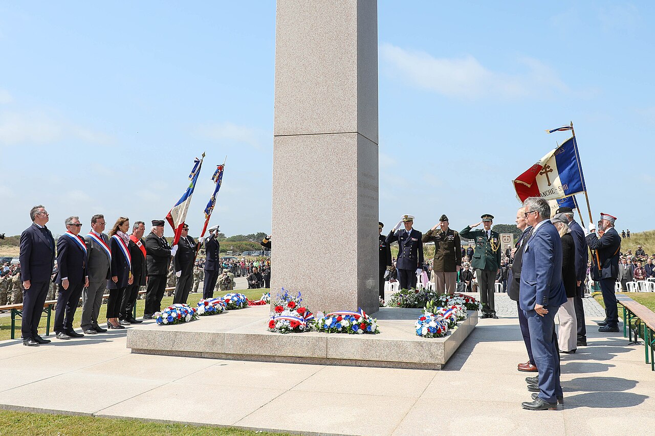 Utah Beach Monument ceremony honoring American Soldiers of D-Day, June 2023